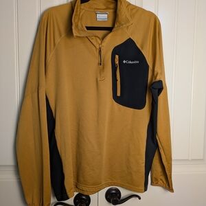 Columbia 1/4 Zip Pullover Sz:L Performance Activewear Omni Wick Hiking Golf